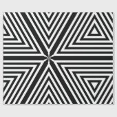 Cadeau Papier d'enveloppement de diamants de bandes blanc (Plat)