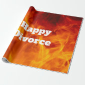 Cadeau Papier d'enveloppement de divorce à flamme (Déroulé)