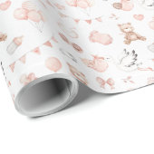 Cadeau Papier d'enveloppement de douche pour bébé (Coin rond)