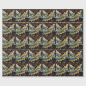 Cadeau Papier d'enveloppement de dragon chinois (Plat)