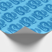 Cadeau Papier d'enveloppement de dragon chinois tradition (Coin)