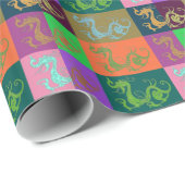 Cadeau Papier d'enveloppement de dragons (Coin rond)