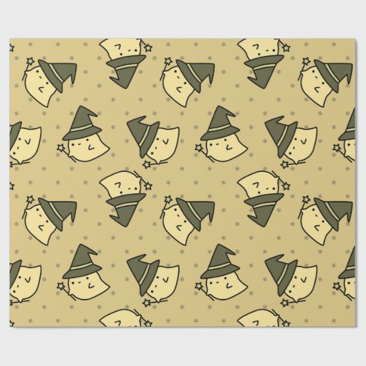 Cadeau Papier d'enveloppement de fantôme mignon (Plat)