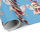 Cadeau Papier d'enveloppement de fées de Noël (Coin rond)