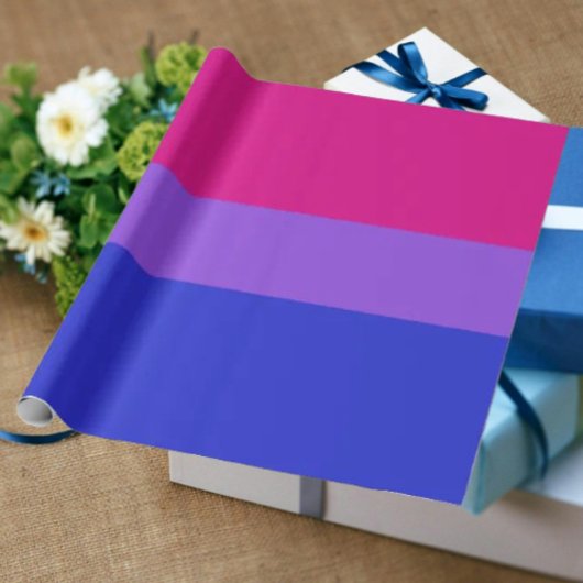 Cadeau Papier d'enveloppement de fête de la Bi Pride