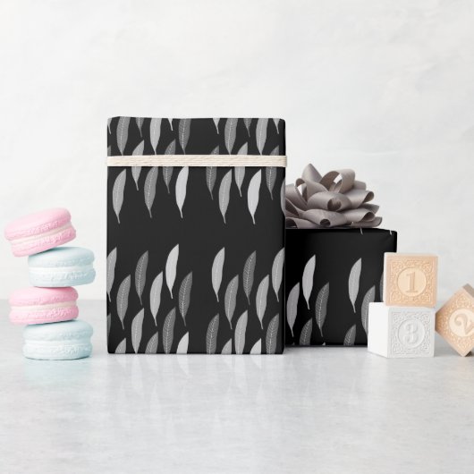 Cadeau Papier d'enveloppement de feuilles (Baby Shower)