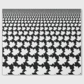 Cadeau Papier d'enveloppement de feuilles d'érable noir e (Plat)