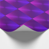 Cadeau Papier d'enveloppement de feuilles violettes et bl (Coin)