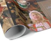 Cadeau Papier d'enveloppement de films de Noël (Coin rond)