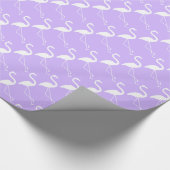 Cadeau Papier d'enveloppement de Flamant rose blanc et Li (Coin)