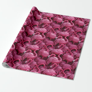 Cadeau Papier d'enveloppement de Flamants roses