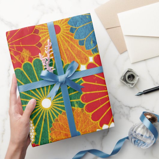 Cadeau Papier d'enveloppement de fleurs Abstraites (Cadeaux)