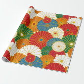 Cadeau Papier d'enveloppement de fleurs Abstraites (Déroulé)