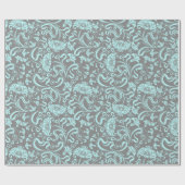 Cadeau Papier d'enveloppement de fleurs/Damas (Plat)