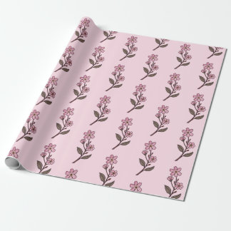 Cadeau Papier d'enveloppement de fleurs de cerisier - Mot