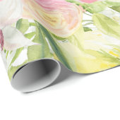 Cadeau Papier d'enveloppement de fleurs de printemps - Be (Coin rond)