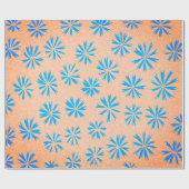 Cadeau Papier d'enveloppement de fleurs océaniques (Plat)