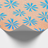 Cadeau Papier d'enveloppement de fleurs océaniques (Coin)