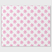 Cadeau Papier d'enveloppement de fleurs rose cristal (Plat)