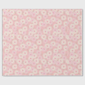 Cadeau Papier d'enveloppement de fleurs roses (Plat)