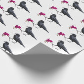 Cadeau Papier d'enveloppement de fleurs roses de corneill (Coin)