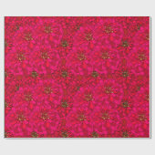 Cadeau Papier d'enveloppement de fleurs Zinnia (Plat)