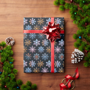 Cadeau Papier d'enveloppement de flocon de neige
