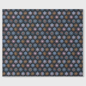 Cadeau Papier d'enveloppement de flocon de neige (Plat)