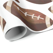 Cadeau Papier d'enveloppement de football (Coin rond)