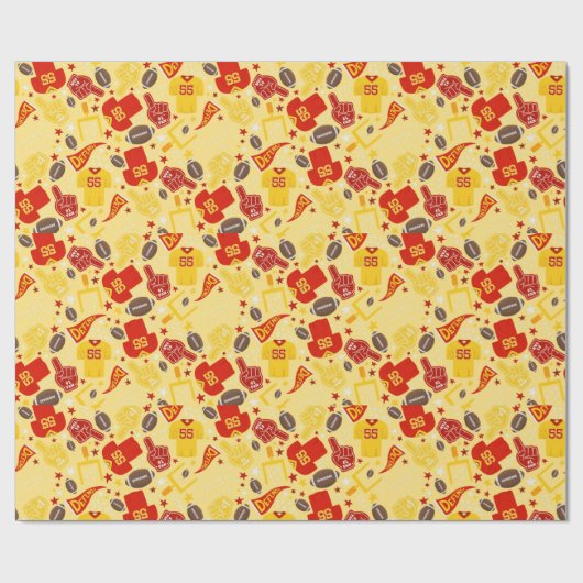 Cadeau Papier d'enveloppement de football KC (Plat)