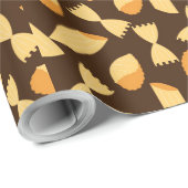 Cadeau Papier d'enveloppement de formes pasta amusantes (Coin rond)