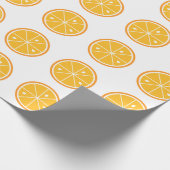 Cadeau Papier d'enveloppement de fruits orange (Coin)