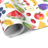 Cadeau Papier d'enveloppement de fruits Twotti Frutti (Coin rond)