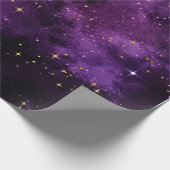 Cadeau Papier d'enveloppement de galaxie violette de 6 pi (Coin)