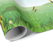 Cadeau Papier d'enveloppement de Giraffe pour enfants mig (Coin rond)