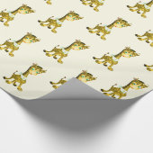 Cadeau Papier d'enveloppement de Giraffes mignonnes (Coin)