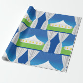 Cadeau Papier d'enveloppement de grandes tentes blanches (Déroulé)