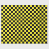 Cadeau Papier d'enveloppement de grands chèques noirs et  (Plat)