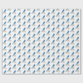 Cadeau Papier d'enveloppement de gris bleu (Plat)