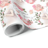 Cadeau Papier d'enveloppement de grossesse (Coin rond)