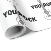 Cadeau Papier d'enveloppement de guitare (Coin rond)