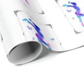 Cadeau Papier d'enveloppement de gymnaste (Coin rond)