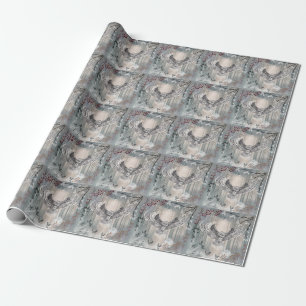 Cadeau Papier d'enveloppement de hibou volant