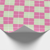 Cadeau Papier d'enveloppement de Jacquard de Noël rose et (Coin)