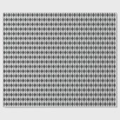 Cadeau Papier d'enveloppement de Jacquard de tons gris (Plat)