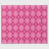 Cadeau Papier d'enveloppement de Jacquard rose vif (Plat)