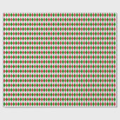 Cadeau Papier d'enveloppement de Jacquard rouge foncé, ve (Plat)