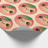 Cadeau Papier d'enveloppement de Kawaii Peach (Coin)