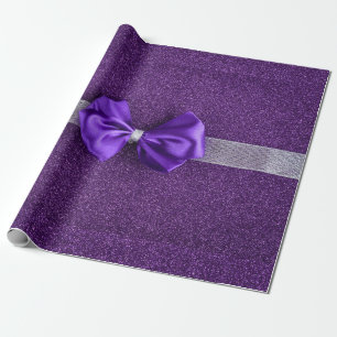 Cadeau Papier d'enveloppement de la corne violette