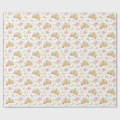 Cadeau Papier d'enveloppement de la Couronne princière -  (Plat)
